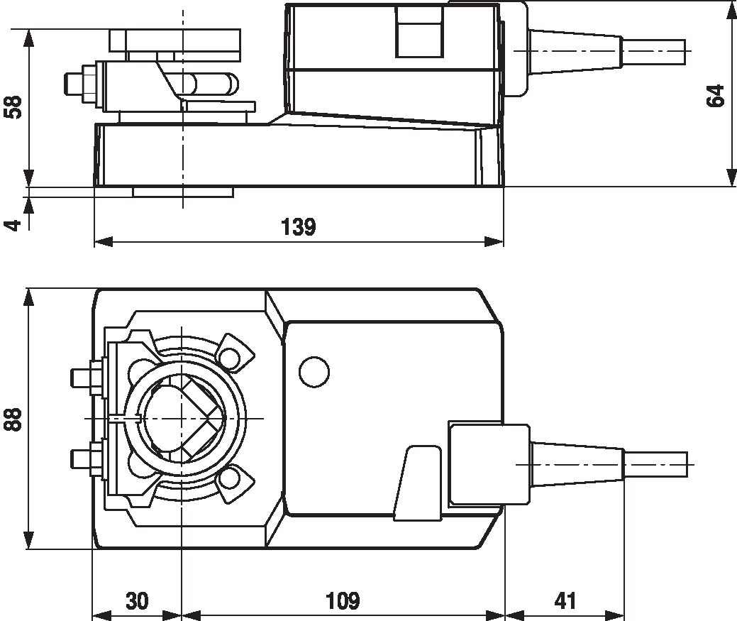 Электропривод Belimo SM24A-R9 (20 Н·м)