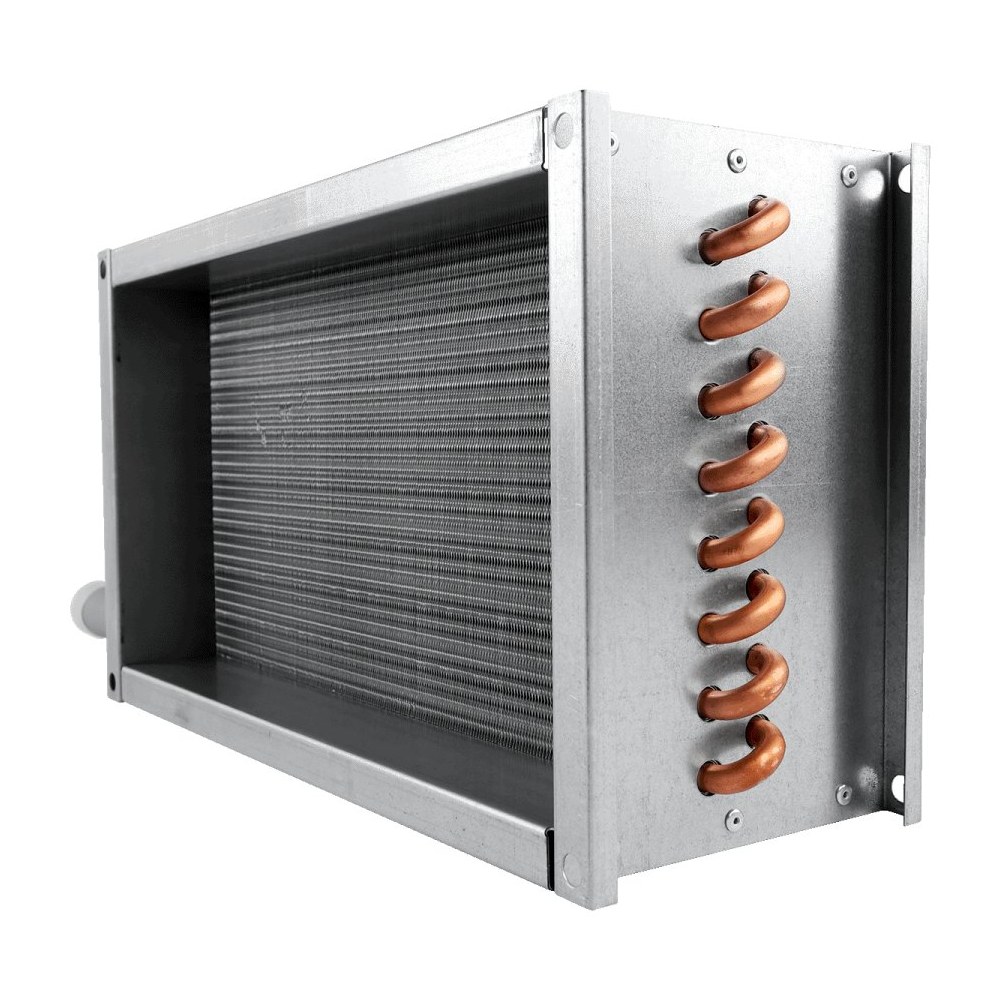 Водяной нагреватель для прямоугольных каналов ZILON ZWS 600x350-3