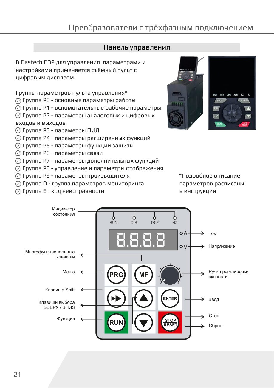 Панель управления D32 Dastech D32-T3-710G